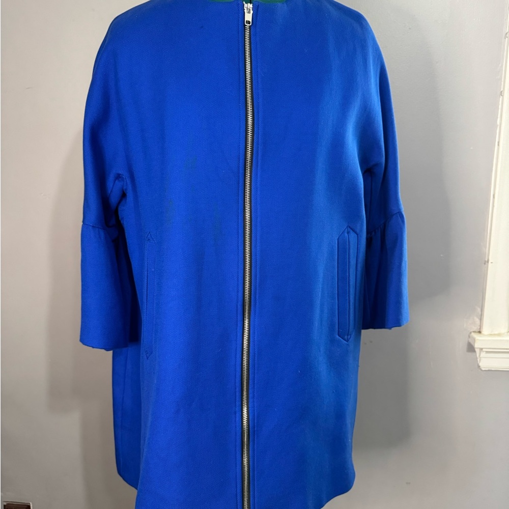 Zara Royal Blue Women's Cape Jacket